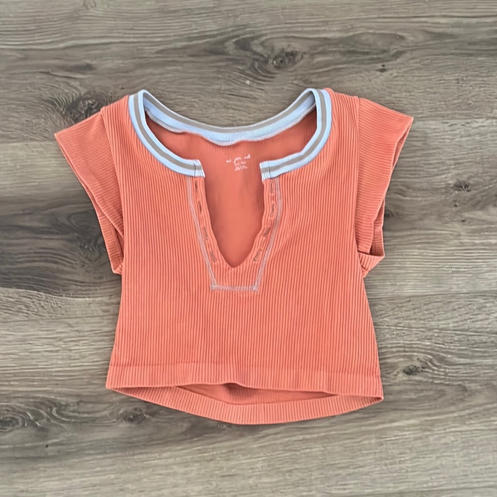Orange Out From Under Go For Gold Seamless Top